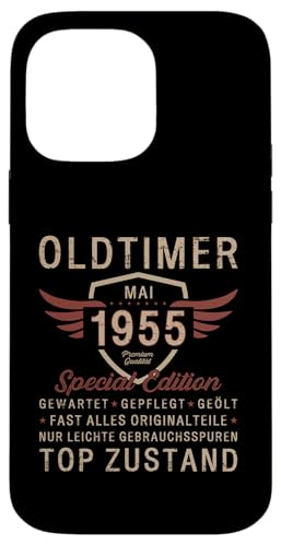 70. Geburtstag Geschenk Oldtimer Mai Jahrgang 1955 Hülle für iPhone 14 Pro Max von 70. Geburtstag Original Oldtimer Jahrgang 1955