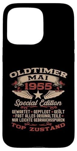 70. Geburtstag Geschenk Oldtimer Mai Jahrgang 1955 Hülle für iPhone 15 Pro Max von 70. Geburtstag Original Oldtimer Jahrgang 1955