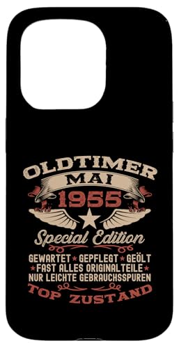70. Geburtstag Geschenk Oldtimer Mai Jahrgang 1955 Hülle für iPhone 15 Pro von 70. Geburtstag Original Oldtimer Jahrgang 1955