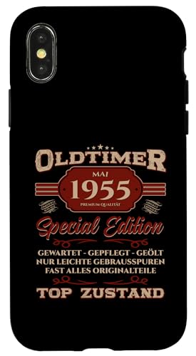 70. Geburtstag Geschenk Oldtimer Mai Jahrgang 1955 Hülle für iPhone X/XS von 70. Geburtstag Original Oldtimer Jahrgang 1955