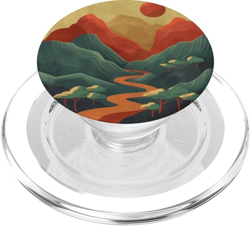 70er Jahre Landschaft Vintage Retro PopSockets PopGrip für MagSafe 70er Jahre Landschaft Vintage Retro PopSockets PopGrip für MagSafe von 70S 60S Style Art Accessoires