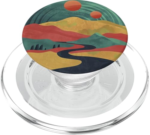 70er Jahre Landschaft Vintage Retro PopSockets PopGrip für MagSafe 70er Jahre Landschaft Vintage Retro PopSockets PopGrip für MagSafe von 70S 60S Style Art Accessoires