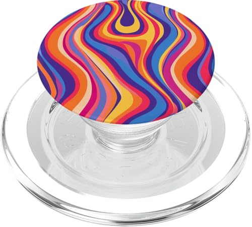 70er Jahre Stil Retro Streifen Mehrfarbig Old School Ästhetik PopSockets PopGrip für MagSafe 70er Jahre Stil Retro Streifen Mehrfarbig Old School Ästhetik PopSockets PopGrip für MagSafe von 70S 60S Style Art Accessoires