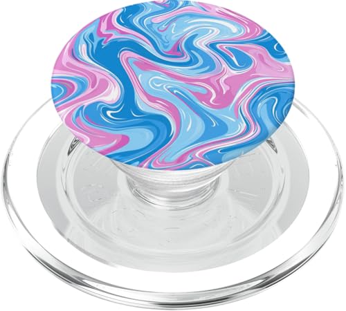 Blue Liquid Swirl Retro Vintage 70er Jahre Style Pink PopSockets PopGrip für MagSafe Blue Liquid Swirl Retro Vintage 70er Jahre Style Pink PopSockets PopGrip für MagSafe von 70S 60S Style Art Accessoires