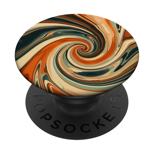 Coffee Cafe Latte Liquid Swirl Retro Vintage 70er Jahre Stil PopSockets Klebender PopGrip Coffee Cafe Latte Liquid Swirl Retro Vintage 70er Jahre Stil PopSockets Klebender PopGrip von 70S 60S Style Art Accessoires