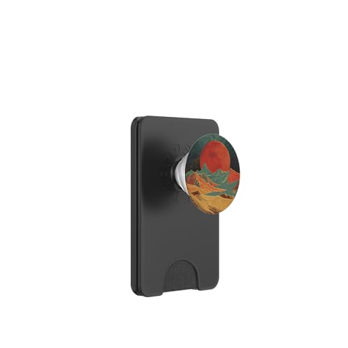 Landschaft Berg Mond Sterne Vintage Stil PopSockets PopWallet für MagSafe Landschaft Berg Mond Sterne Vintage Stil PopSockets PopWallet für MagSafe von 70S 60S Style Art Accessoires