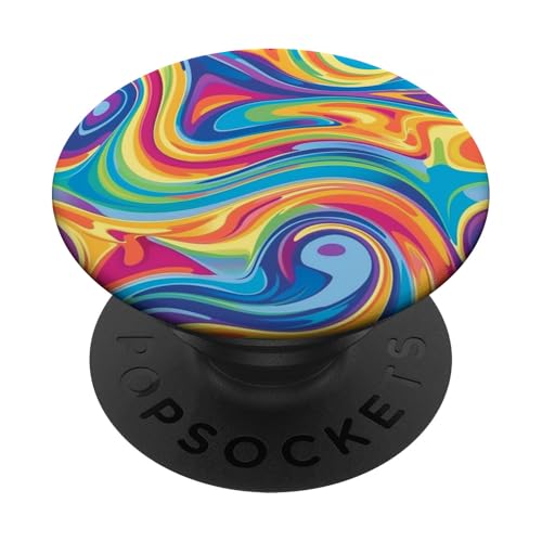 Liquid Swirl Retro Vintage 70er Jahre Stil PopSockets Klebender PopGrip Liquid Swirl Retro Vintage 70er Jahre Stil PopSockets Klebender PopGrip von 70S 60S Style Art Accessoires
