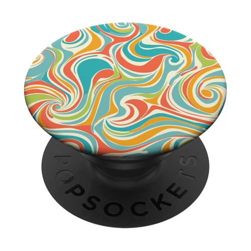 Liquid Swirl Retro Vintage 70er Jahre Stil PopSockets Klebender PopGrip Liquid Swirl Retro Vintage 70er Jahre Stil PopSockets Klebender PopGrip von 70S 60S Style Art Accessoires