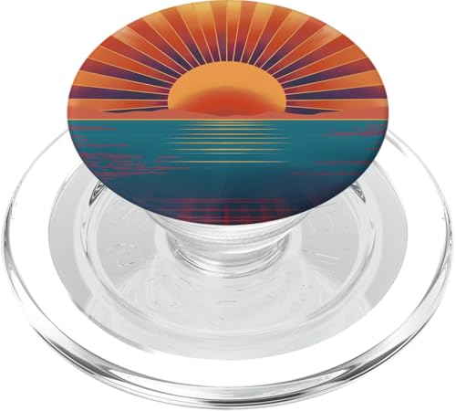 Minimaler Sonnenaufgang, Boho, Retro-Natur, böhmische Ästhetik PopSockets PopGrip für MagSafe Minimaler Sonnenaufgang, Boho, Retro-Natur, böhmische Ästhetik PopSockets PopGrip für MagSafe von 70S 60S Style Art Accessoires