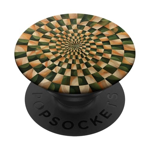 Retro-Farbe, kariert, Vintage-Ästhetik PopSockets Klebender PopGrip Retro-Farbe, kariert, Vintage-Ästhetik PopSockets Klebender PopGrip von 70S 60S Style Art Accessoires
