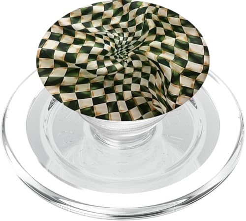 Retro Karomuster Swirl PopSockets PopGrip für MagSafe Retro Karomuster Swirl PopSockets PopGrip für MagSafe von 70S 60S Style Art Accessoires