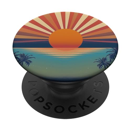 Retro-Sommerstimmung | PopSockets Klebender PopGrip Retro-Sommerstimmung | PopSockets Klebender PopGrip von 70S 60S Style Art Accessoires