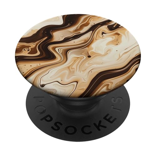Retro Swirl Coffee Latte Vintage 70er Jahre Stil Muster PopSockets Klebender PopGrip Retro Swirl Coffee Latte Vintage 70er Jahre Stil Muster PopSockets Klebender PopGrip von 70S 60S Style Art Accessoires