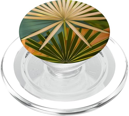 Retro Vintage 70er 60er Jahre Palmblätter Muster PopSockets PopGrip für MagSafe Retro Vintage 70er 60er Jahre Palmblätter Muster PopSockets PopGrip für MagSafe von 70S 60S Style Art Accessoires