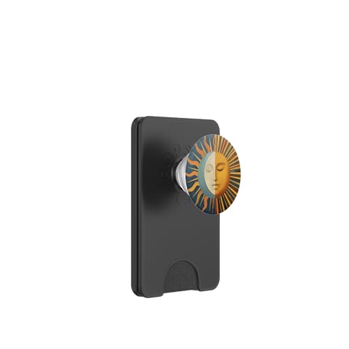 Retro Vintage Boho Himmlische Sonne Mond PopSockets PopWallet für MagSafe Retro Vintage Boho Himmlische Sonne Mond PopSockets PopWallet für MagSafe von 70S 60S Style Art Accessoires