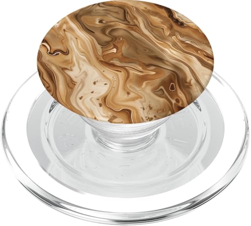 Schwarz Modern Abstrakt Boho Wellenstreifen Braun PopSockets PopGrip für MagSafe Schwarz Modern Abstrakt Boho Wellenstreifen Braun PopSockets PopGrip für MagSafe von 70S 60S Style Art Accessoires