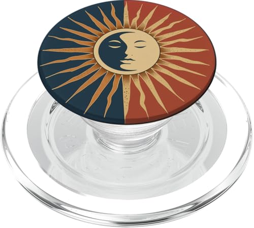 Sonne Mond Retro Sonnenaufgang 70er 60er Jahre PopSockets PopGrip für MagSafe Sonne Mond Retro Sonnenaufgang 70er 60er Jahre PopSockets PopGrip für MagSafe von 70S 60S Style Art Accessoires