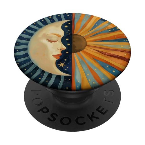 Vintage Sonne Retro 70er Jahre Regenbogen Sonnenuntergang Boho PopSockets Klebender PopGrip Vintage Sonne Retro 70er Jahre Regenbogen Sonnenuntergang Boho PopSockets Klebender PopGrip von 70S 60S Style Art Accessoires
