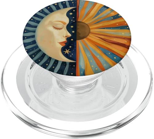 Vintage Sonne Retro 70er Jahre Regenbogen Sonnenuntergang Boho PopSockets PopGrip für MagSafe Vintage Sonne Retro 70er Jahre Regenbogen Sonnenuntergang Boho PopSockets PopGrip für MagSafe von 70S 60S Style Art Accessoires