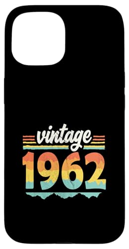 Vintage 1962 Retro Geburtstagsjahr Geschenkidee Hülle für iPhone 15 Vintage 1962 Retro Geburtstagsjahr Geschenkidee Hülle für iPhone 15 von 70er Jahre Retro Geschenke für Geburtstag