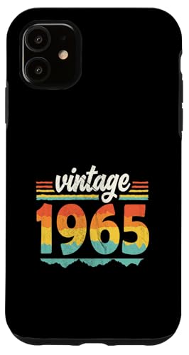 Vintage 1965 Retro Geburtstagsjahr Geschenkidee Hülle für iPhone 11 Vintage 1965 Retro Geburtstagsjahr Geschenkidee Hülle für iPhone 11 von 70er Jahre Retro Geschenke für Geburtstag
