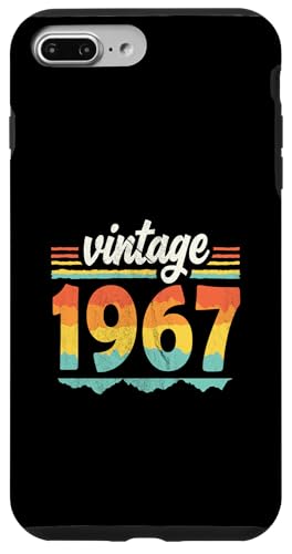 Vintage 1967 Retro Geburtstagsjahr Geschenkidee Hülle für iPhone 7 Plus/8 Plus Vintage 1967 Retro Geburtstagsjahr Geschenkidee Hülle für iPhone 7 Plus/8 Plus von 70er Jahre Retro Geschenke für Geburtstag