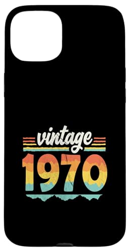 Vintage 1970 Retro Geburtstagsjahr Geschenkidee Hülle für iPhone 15 Plus Vintage 1970 Retro Geburtstagsjahr Geschenkidee Hülle für iPhone 15 Plus von 70er Jahre Retro Geschenke für Geburtstag