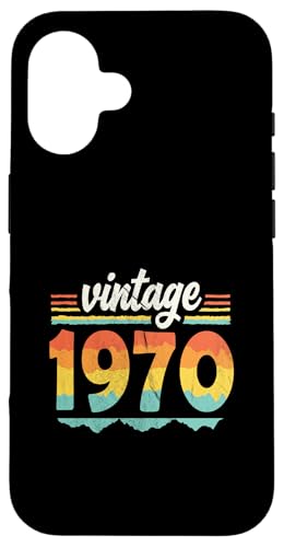 Vintage 1970 Retro Geburtstagsjahr Geschenkidee Hülle für iPhone 16 Vintage 1970 Retro Geburtstagsjahr Geschenkidee Hülle für iPhone 16 von 70er Jahre Retro Geschenke für Geburtstag