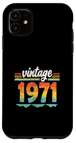 Vintage 1971 Retro Geburtstagsjahr Geschenkidee Hülle für iPhone 11 Vintage 1971 Retro Geburtstagsjahr Geschenkidee Hülle für iPhone 11 von 70er Jahre Retro Geschenke für Geburtstag