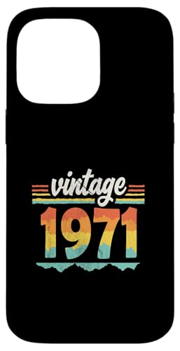 Vintage 1971 Retro Geburtstagsjahr Geschenkidee Hülle für iPhone 14 Pro Max Vintage 1971 Retro Geburtstagsjahr Geschenkidee Hülle für iPhone 14 Pro Max von 70er Jahre Retro Geschenke für Geburtstag