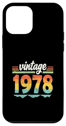 Vintage 1978 Retro Geburtstagsjahr Geschenkidee Hülle für iPhone 12 mini Vintage 1978 Retro Geburtstagsjahr Geschenkidee Hülle für iPhone 12 mini von 70er Jahre Retro Geschenke für Geburtstag