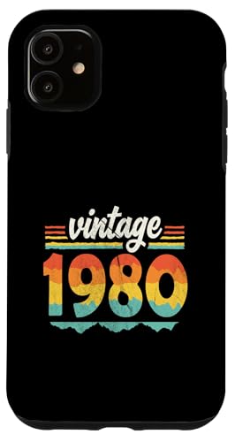Vintage 1980 Retro Geburtstagsjahr Geschenkidee Hülle für iPhone 11 Vintage 1980 Retro Geburtstagsjahr Geschenkidee Hülle für iPhone 11 von 70er Jahre Retro Geschenke für Geburtstag