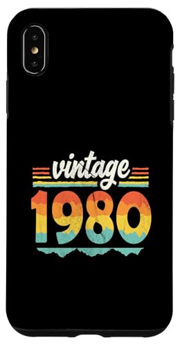 Vintage 1980 Retro Geburtstagsjahr Geschenkidee Hülle für iPhone XS Max Vintage 1980 Retro Geburtstagsjahr Geschenkidee Hülle für iPhone XS Max von 70er Jahre Retro Geschenke für Geburtstag