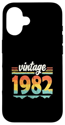 Vintage 1982 Retro Geburtstagsjahr Geschenkidee Hülle für iPhone 16 Vintage 1982 Retro Geburtstagsjahr Geschenkidee Hülle für iPhone 16 von 70er Jahre Retro Geschenke für Geburtstag