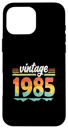 Vintage 1985 Retro Geburtstagsjahr Geschenkidee Hülle für iPhone 16 Pro Max Vintage 1985 Retro Geburtstagsjahr Geschenkidee Hülle für iPhone 16 Pro Max von 70er Jahre Retro Geschenke für Geburtstag