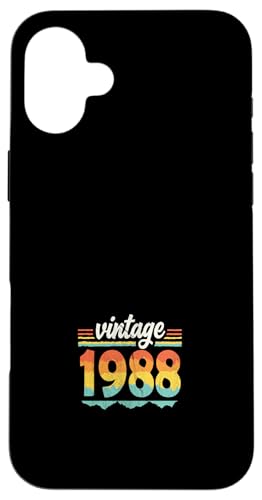 Vintage 1988 Retro Geburtstagsjahr Geschenkidee Hülle für iPhone 16 Plus Vintage 1988 Retro Geburtstagsjahr Geschenkidee Hülle für iPhone 16 Plus von 70er Jahre Retro Geschenke für Geburtstag
