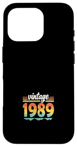 Vintage 1989 Retro Geburtstagsjahr Geschenkidee Hülle für iPhone 16 Pro Vintage 1989 Retro Geburtstagsjahr Geschenkidee Hülle für iPhone 16 Pro von 70er Jahre Retro Geschenke für Geburtstag