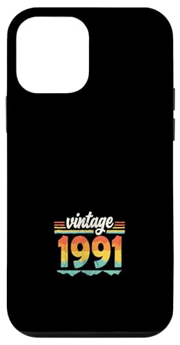 Vintage 1991 Retro Geburtstagsjahr Geschenkidee Hülle für iPhone 12 mini Vintage 1991 Retro Geburtstagsjahr Geschenkidee Hülle für iPhone 12 mini von 70er Jahre Retro Geschenke für Geburtstag