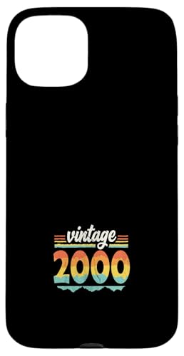 Vintage 2000 Retro Geburtstagsjahr Geschenkidee Hülle für iPhone 15 Plus Vintage 2000 Retro Geburtstagsjahr Geschenkidee Hülle für iPhone 15 Plus von 70er Jahre Retro Geschenke für Geburtstag