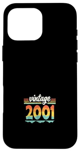 Vintage 2001 Retro Geburtstagsjahr Geschenkidee Hülle für iPhone 16 Pro Max Vintage 2001 Retro Geburtstagsjahr Geschenkidee Hülle für iPhone 16 Pro Max von 70er Jahre Retro Geschenke für Geburtstag
