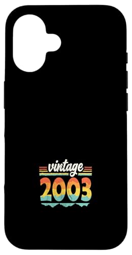 Vintage 2003 Retro Geburtstagsjahr Geschenkidee Hülle für iPhone 16 Vintage 2003 Retro Geburtstagsjahr Geschenkidee Hülle für iPhone 16 von 70er Jahre Retro Geschenke für Geburtstag