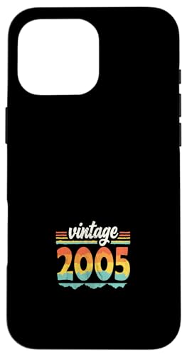 Vintage 2005 Retro Geburtstagsjahr Geschenkidee Hülle für iPhone 16 Pro Max Vintage 2005 Retro Geburtstagsjahr Geschenkidee Hülle für iPhone 16 Pro Max von 70er Jahre Retro Geschenke für Geburtstag