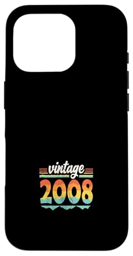 Vintage 2008 Retro Geburtstagsjahr Geschenkidee Hülle für iPhone 16 Pro Vintage 2008 Retro Geburtstagsjahr Geschenkidee Hülle für iPhone 16 Pro von 70er Jahre Retro Geschenke für Geburtstag