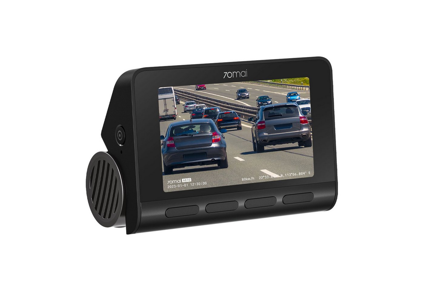 70mai 4K A810 Dashcam (HDR, 150° Sichtfeld, integriertes GPS, App-Steuerung) von 70mai