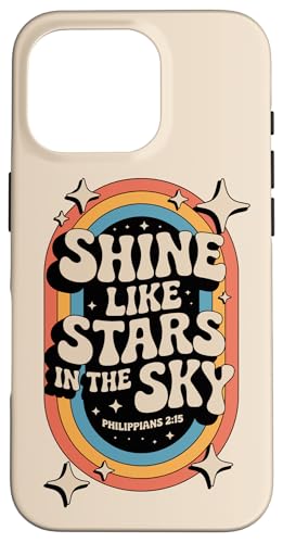 Glänze wie Sterne, Philipper 2:15 Christliche Bibel, 70er Jahre, Retro Hülle für iPhone 16 Pro Glänze wie Sterne, Philipper 2:15 Christliche Bibel, 70er Jahre, Retro Hülle für iPhone 16 Pro von 70s Hippie Christian Scripture Retro Bible Quote