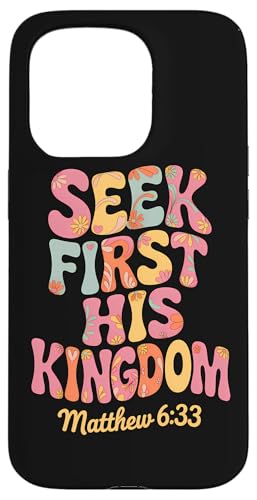 Seek First His Kingdom Matthäus 6:33 Retro Bibelvers Kunst Hülle für iPhone 15 Pro Seek First His Kingdom Matthäus 6:33 Retro Bibelvers Kunst Hülle für iPhone 15 Pro von 70s Hippie Christian Scripture Retro Bible Quote