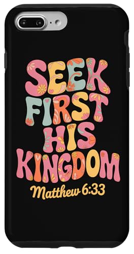 Seek First His Kingdom Matthäus 6:33 Retro Bibelvers Kunst Hülle für iPhone 7 Plus/8 Plus Seek First His Kingdom Matthäus 6:33 Retro Bibelvers Kunst Hülle für iPhone 7 Plus/8 Plus von 70s Hippie Christian Scripture Retro Bible Quote