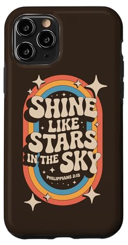 Shine Like Stars Philippians 2:15 70er Jahre Retro Bibelvers Hülle für iPhone 11 Pro Shine Like Stars Philippians 2:15 70er Jahre Retro Bibelvers Hülle für iPhone 11 Pro von 70s Hippie Christian Scripture Retro Bible Quote