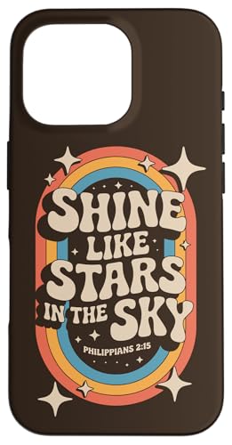 Shine Like Stars Philippians 2:15 70er Jahre Retro Bibelvers Hülle für iPhone 16 Pro Shine Like Stars Philippians 2:15 70er Jahre Retro Bibelvers Hülle für iPhone 16 Pro von 70s Hippie Christian Scripture Retro Bible Quote