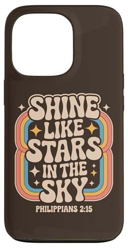 Shine Like Stars Philippians 2:15 Brown Retro Bibelvers Hülle für iPhone 13 Pro Shine Like Stars Philippians 2:15 Brown Retro Bibelvers Hülle für iPhone 13 Pro von 70s Hippie Christian Scripture Retro Bible Quote